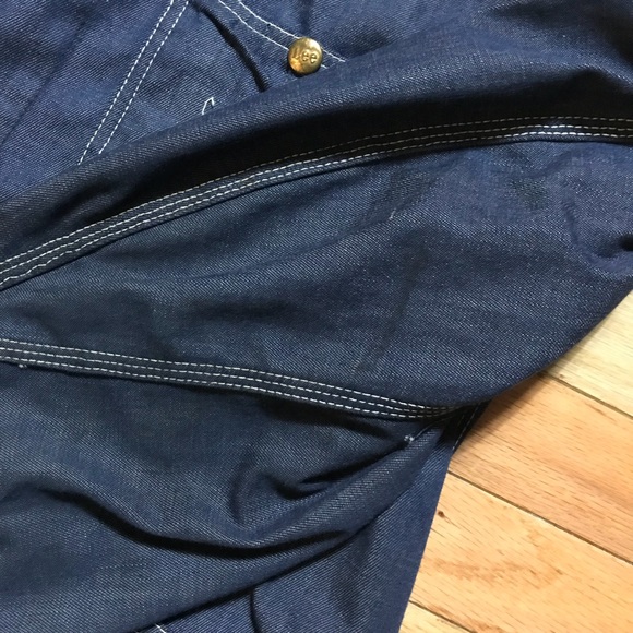 Vintage Lee Denim Work Chore Jacket Men’s Large - Picture 6 of 8